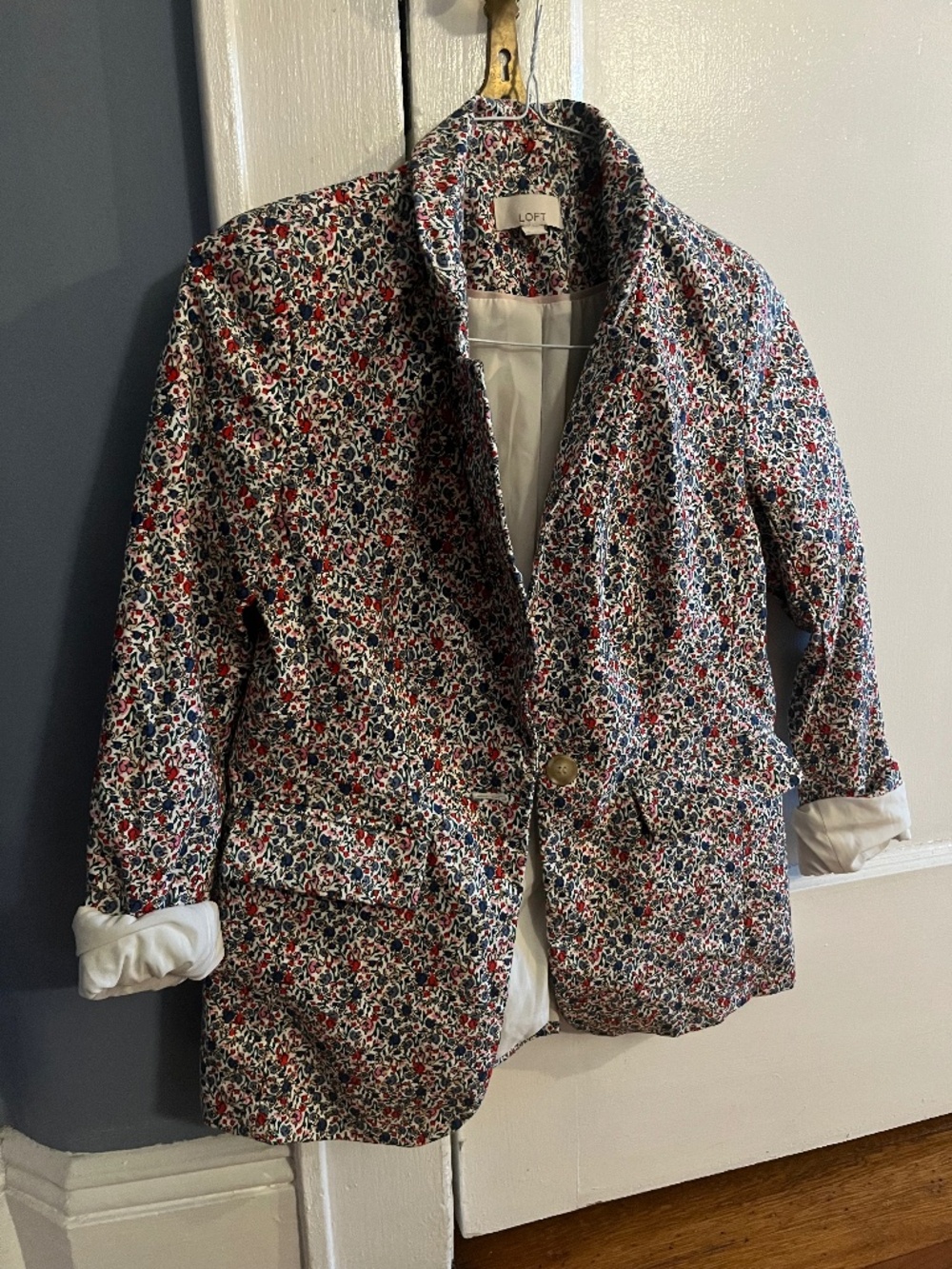 LOFT Floral Blazer